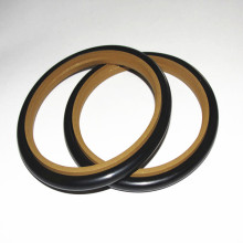 PTFE +Bronze Step Piston Seals in Coffee Color